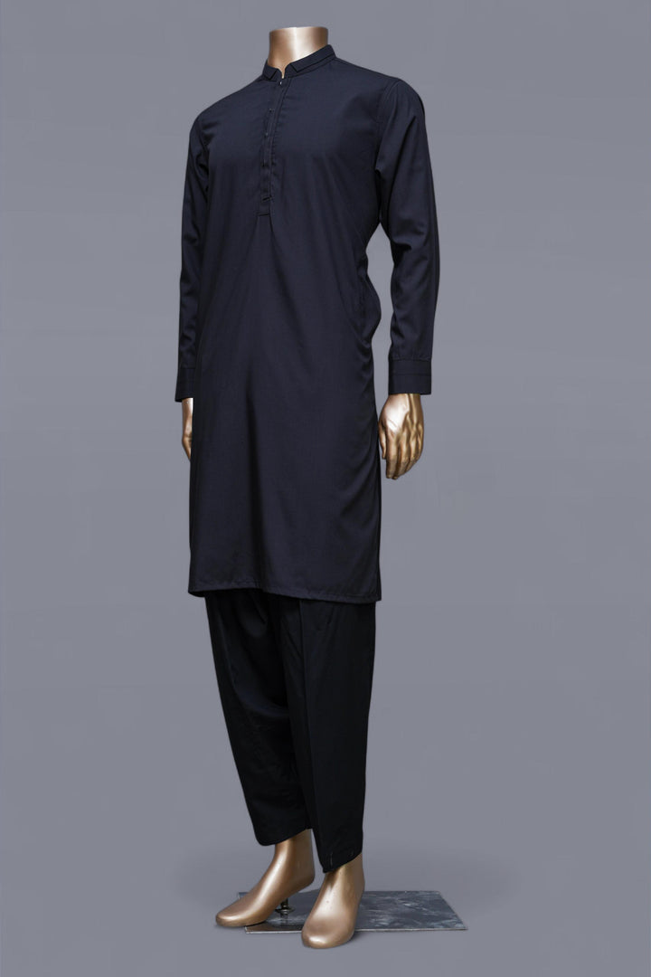 Blended Black Shalwar Kameez - Raf Raf