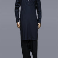 Blended Black Shalwar Kameez - Raf Raf