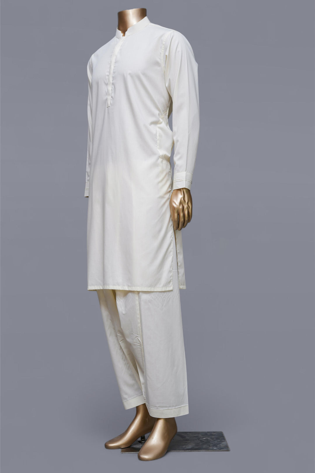 Blended Cream Shalwar Kameez - Raf Raf