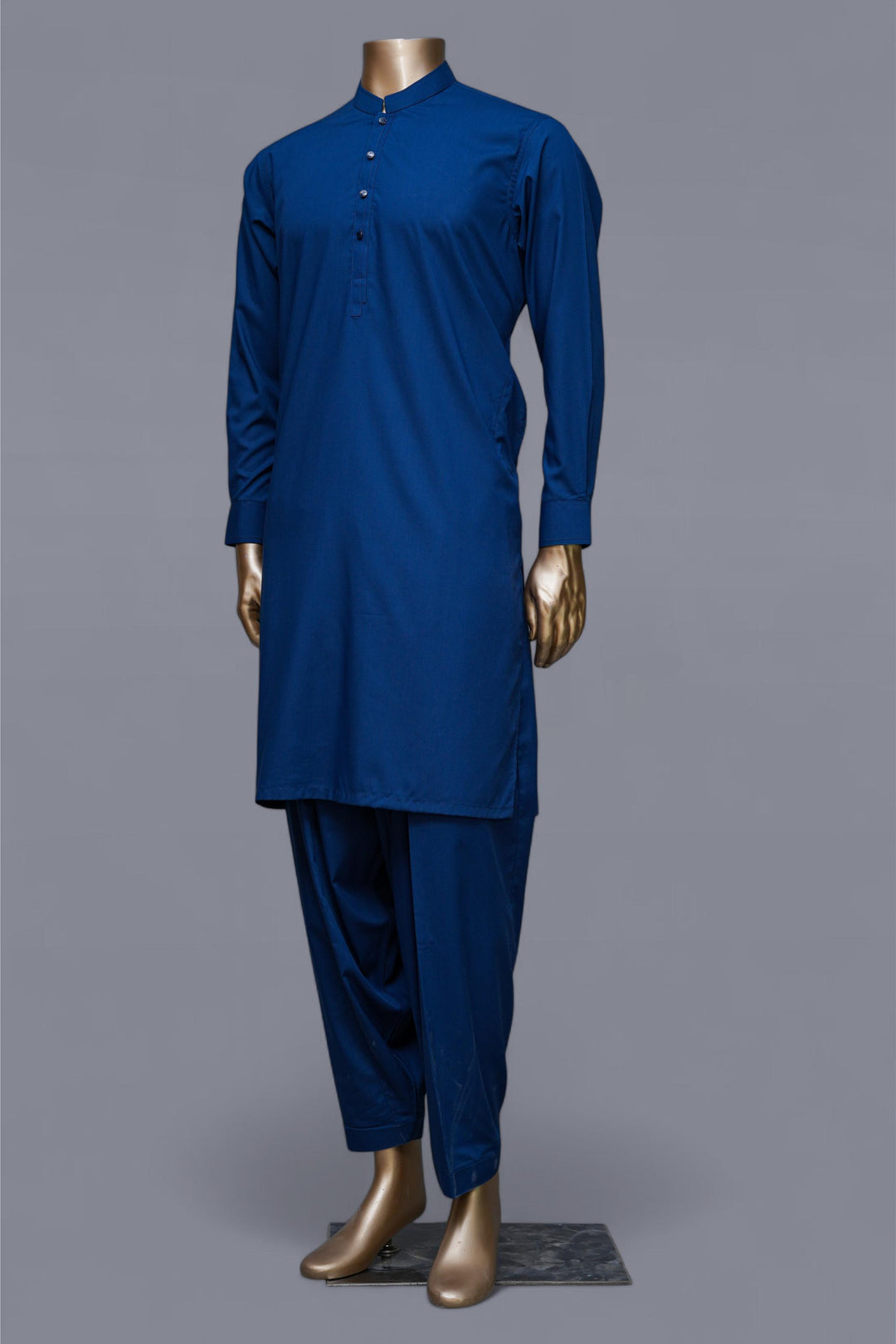 Blended Royal Blue Shalwar Kameez - Raf Raf