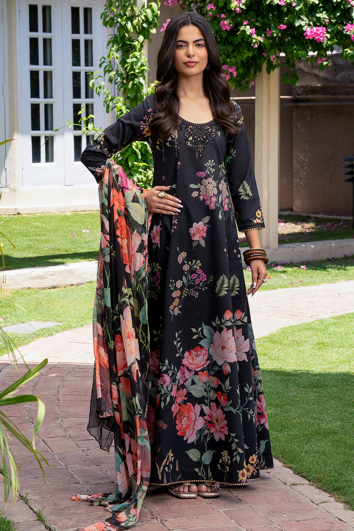 Lawn Black Stitched Suit - Charizma