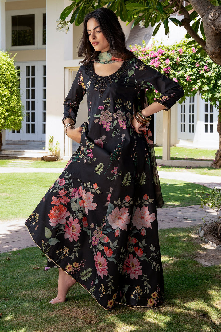 Lawn Black Stitched Suit - Charizma