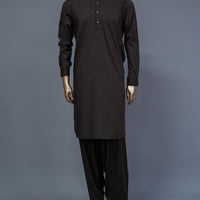 Blended Brown Shalwar Kameez - Raf Raf