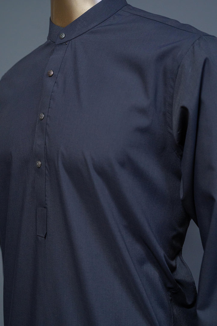 Blended Silver Grey Shalwar Kameez - Raf Raf