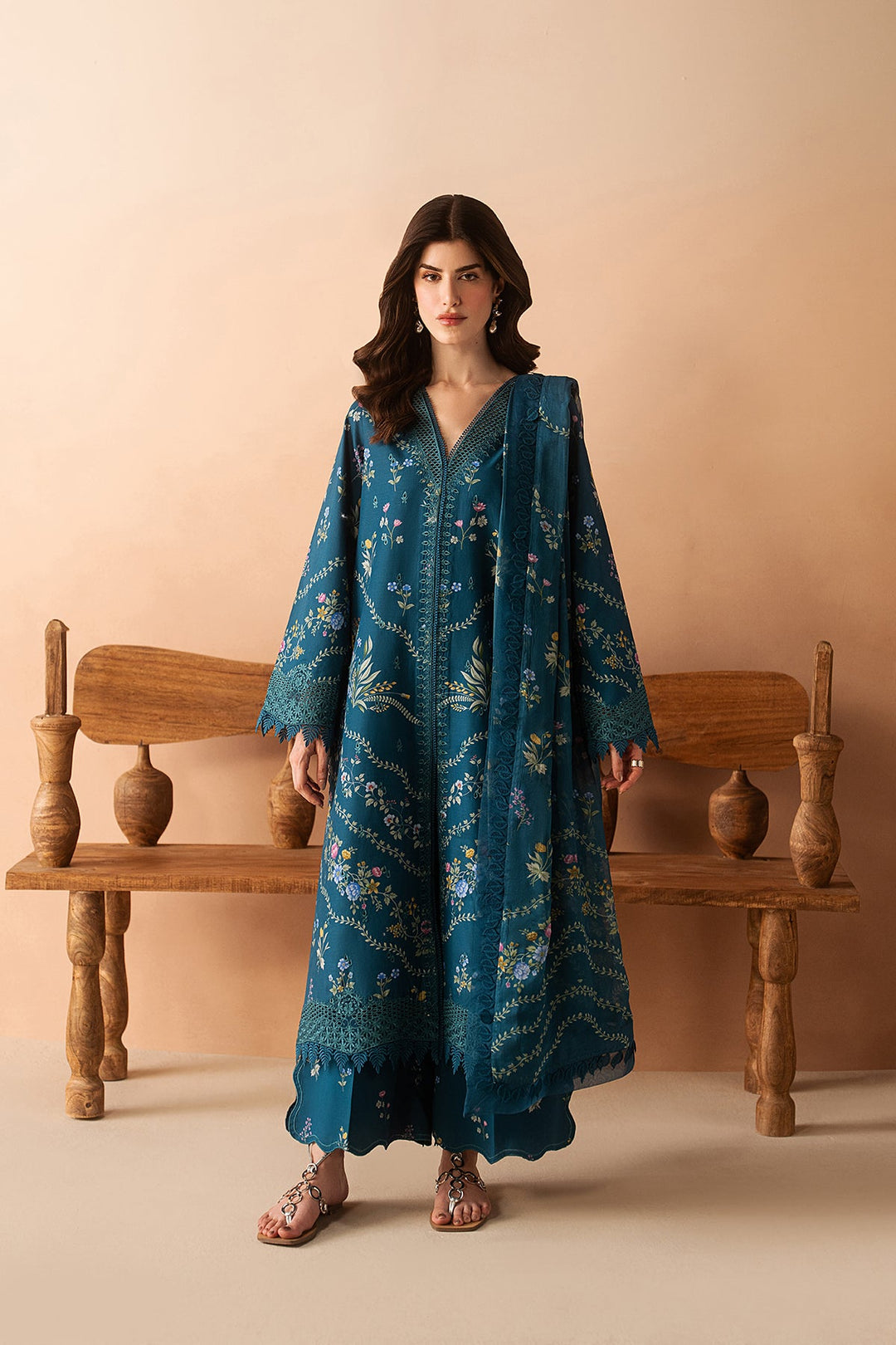 Luem Teal - Afrozeh Haze Summer Edit '26 Stitched