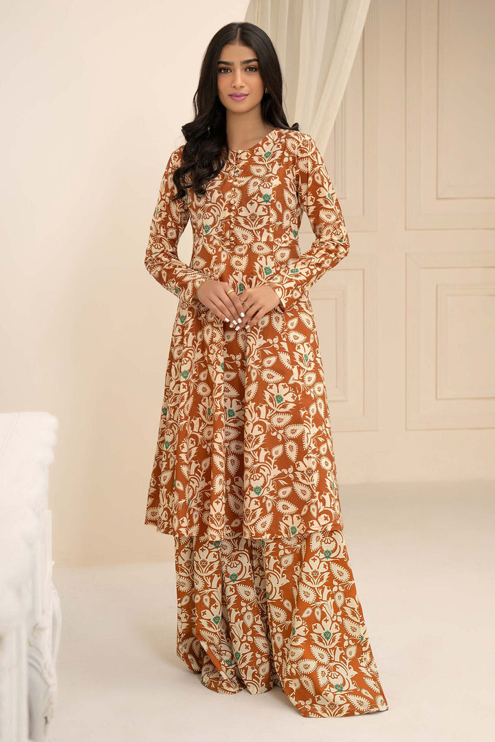Lawn Brown Kurti - Limelight