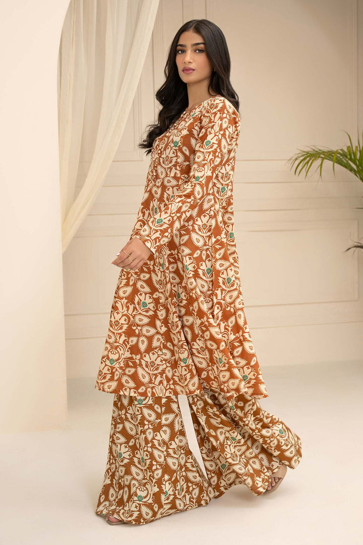 Lawn Brown Kurti - Limelight