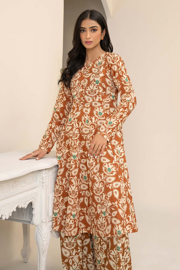 Lawn Coral Kurti - Limelight