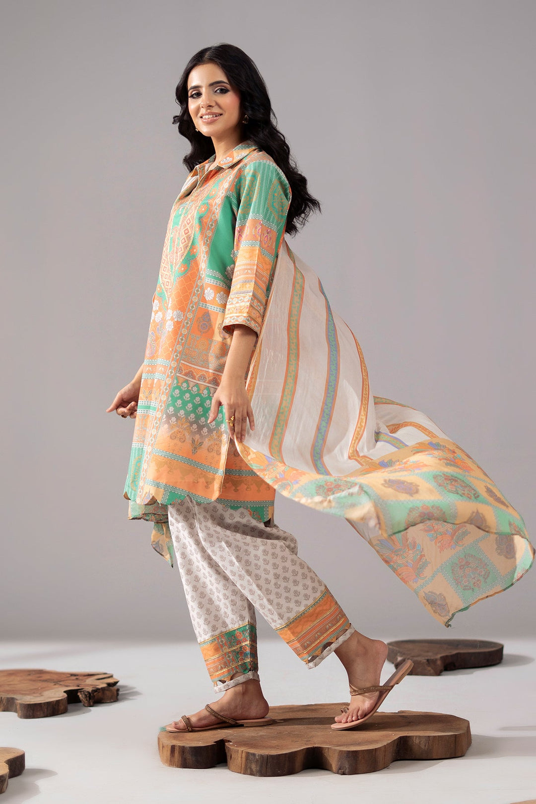 Lawn Multi Stitched Suit - Charizma