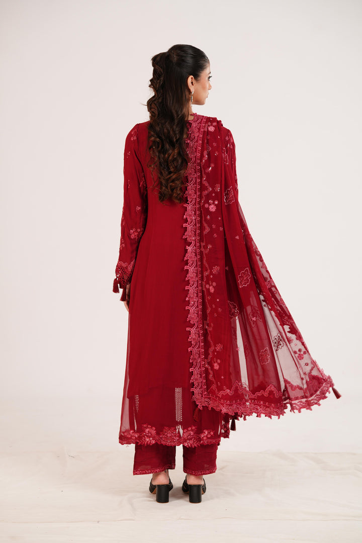 Jayne - Qalamkar Chiffons Stitched