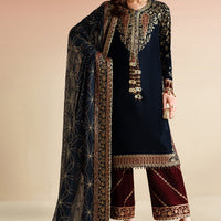 Design 7 - Jazmin Embroidered Formal Velvet Stitched