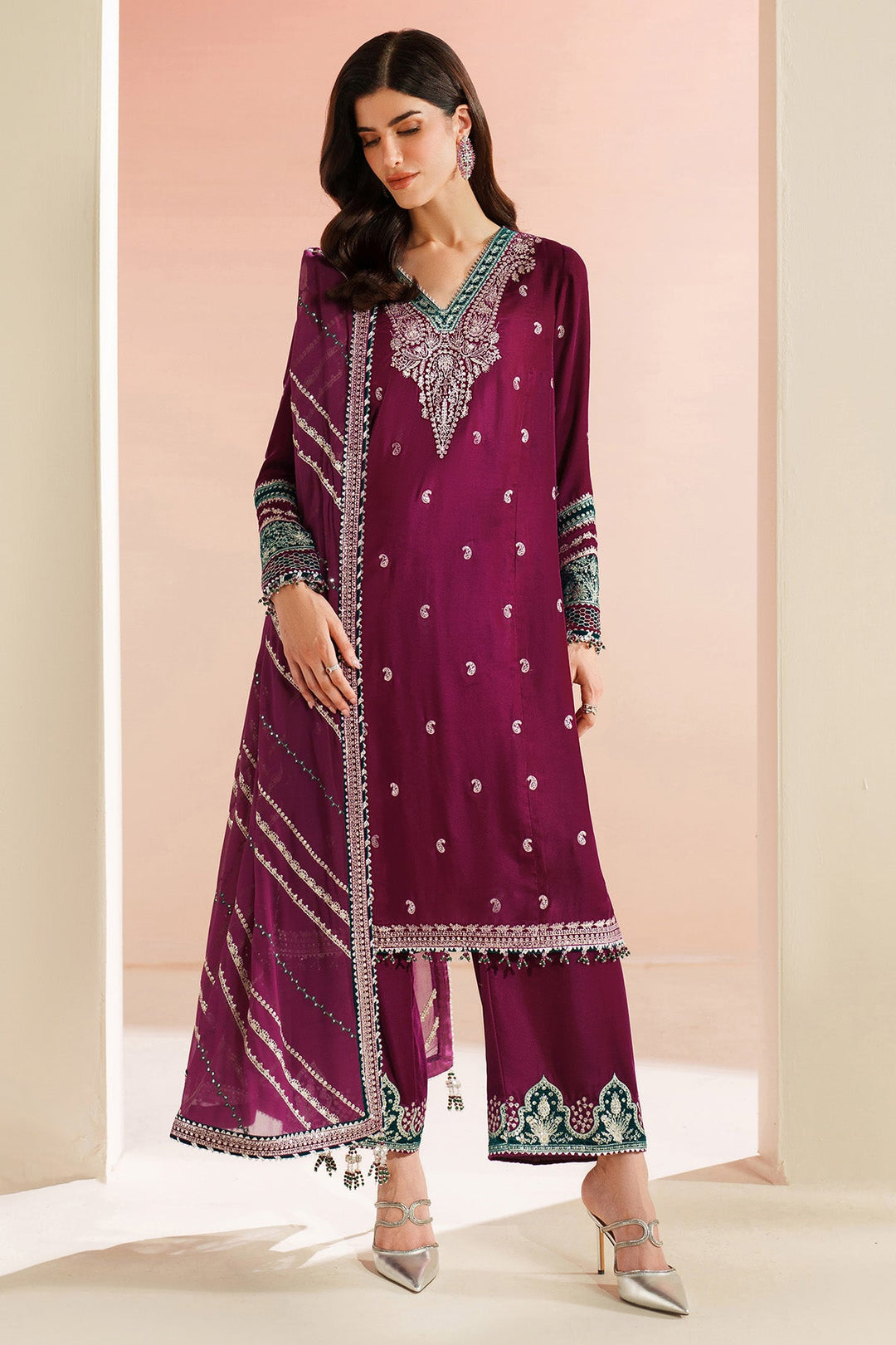 Design 6 - Jazmin Embroidered Formal Velvet Stitched