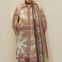 Digital Printed Lawn Multi Stitched Suit - Jazmin