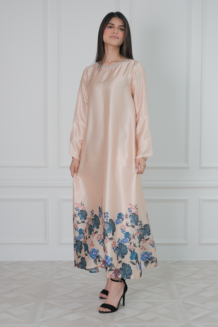 Elara Satin Maxi Dress
