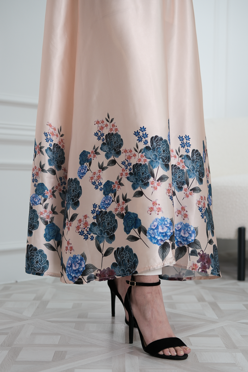 Elara Satin Maxi Dress