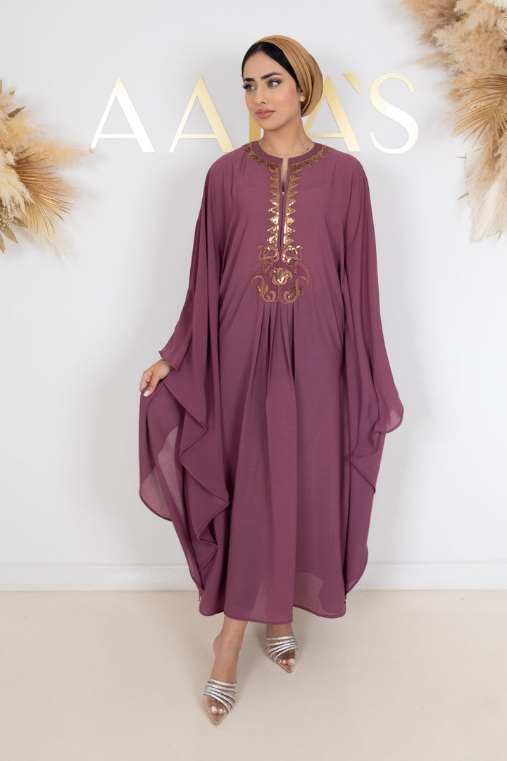 Inaya Sequined Embroidered Kaftan