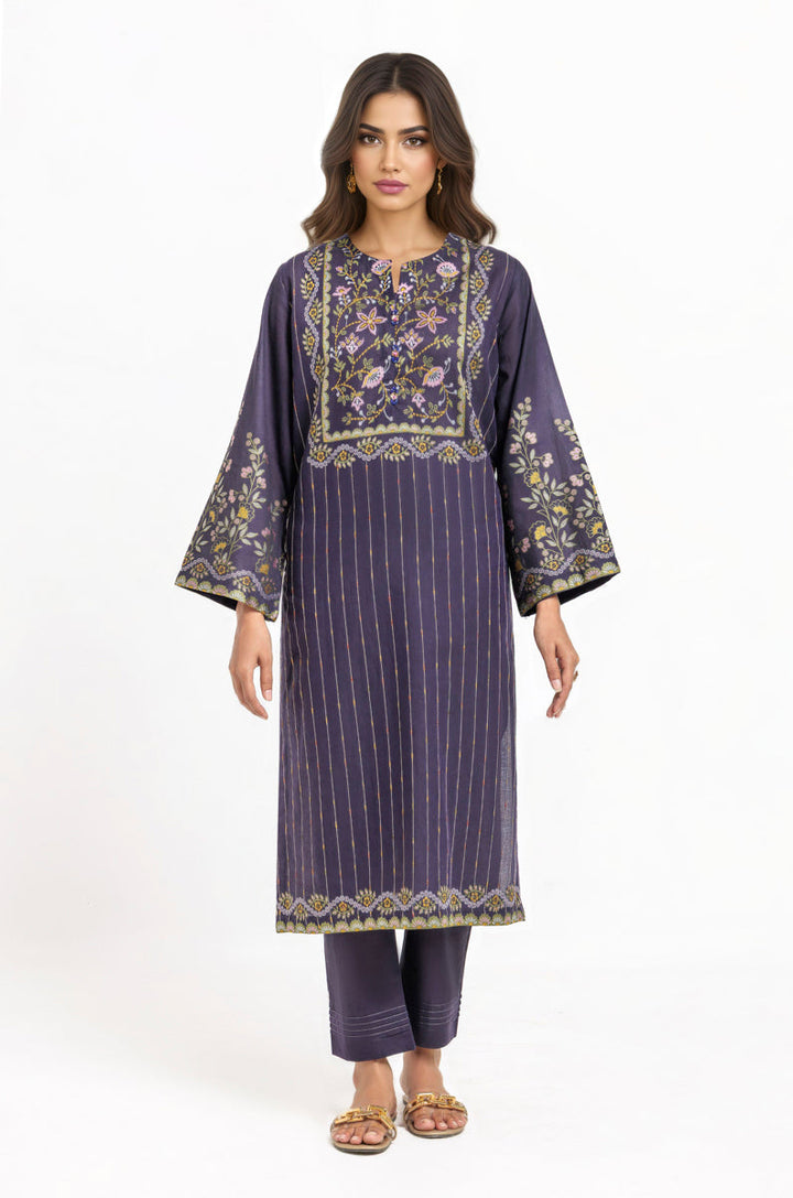 Jacquard Indigo Stitched Suit - Bonanza