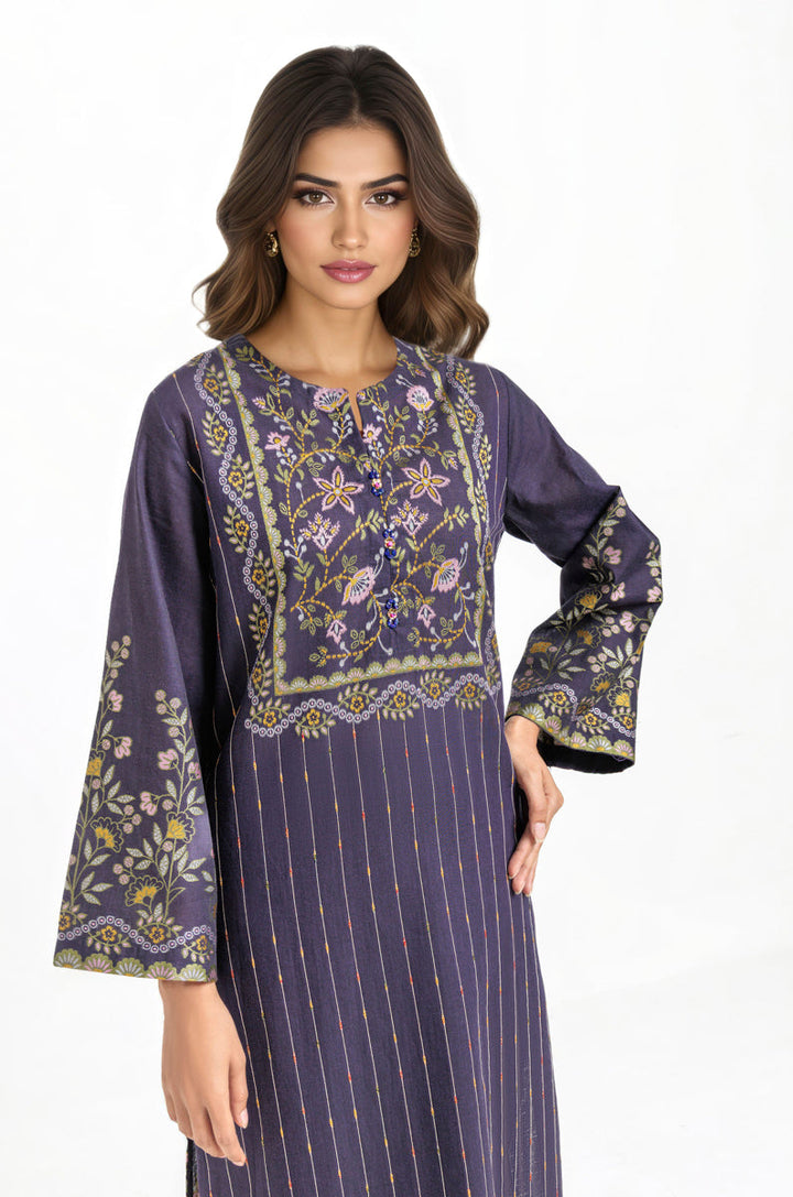 Jacquard Indigo Stitched Suit - Bonanza