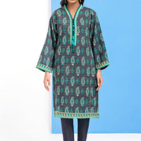 Jacquard Black Kurti - Bonanza