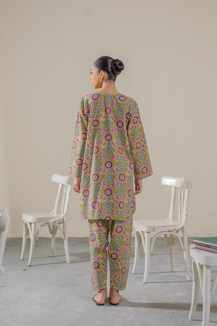 Khaddar Mint Green Stitched Suit - Ego