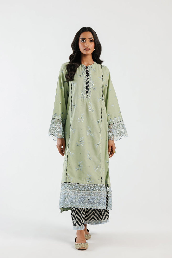 Filament Apple Green Stitched Suit - Ethnic