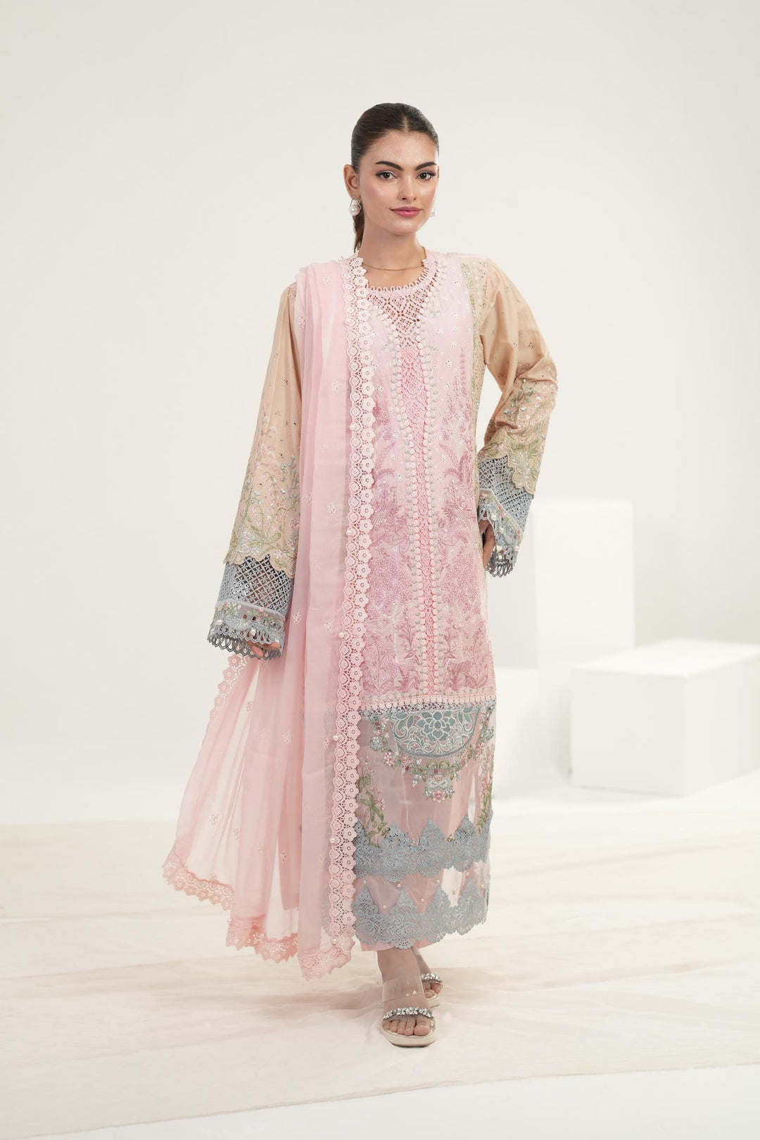 Design 9 - Maria B Luxury Lawn Stitched