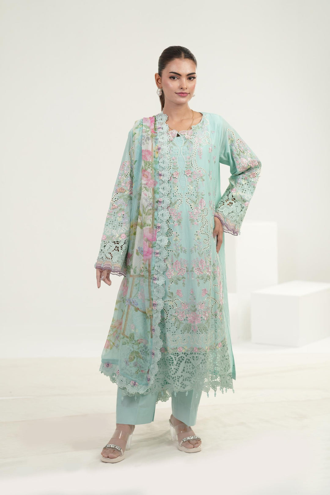 Design 15 - Maria B Luxury Lawn Stitched