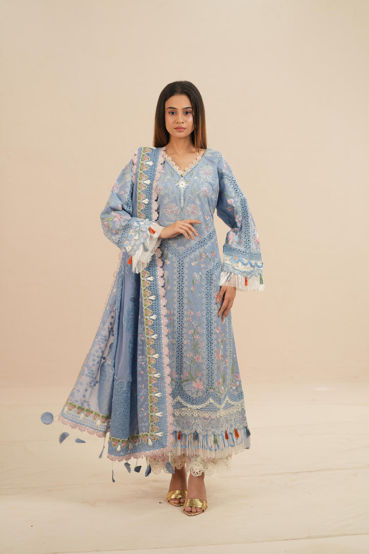 Elani - Suffuse Embroidered Lawn Stitched