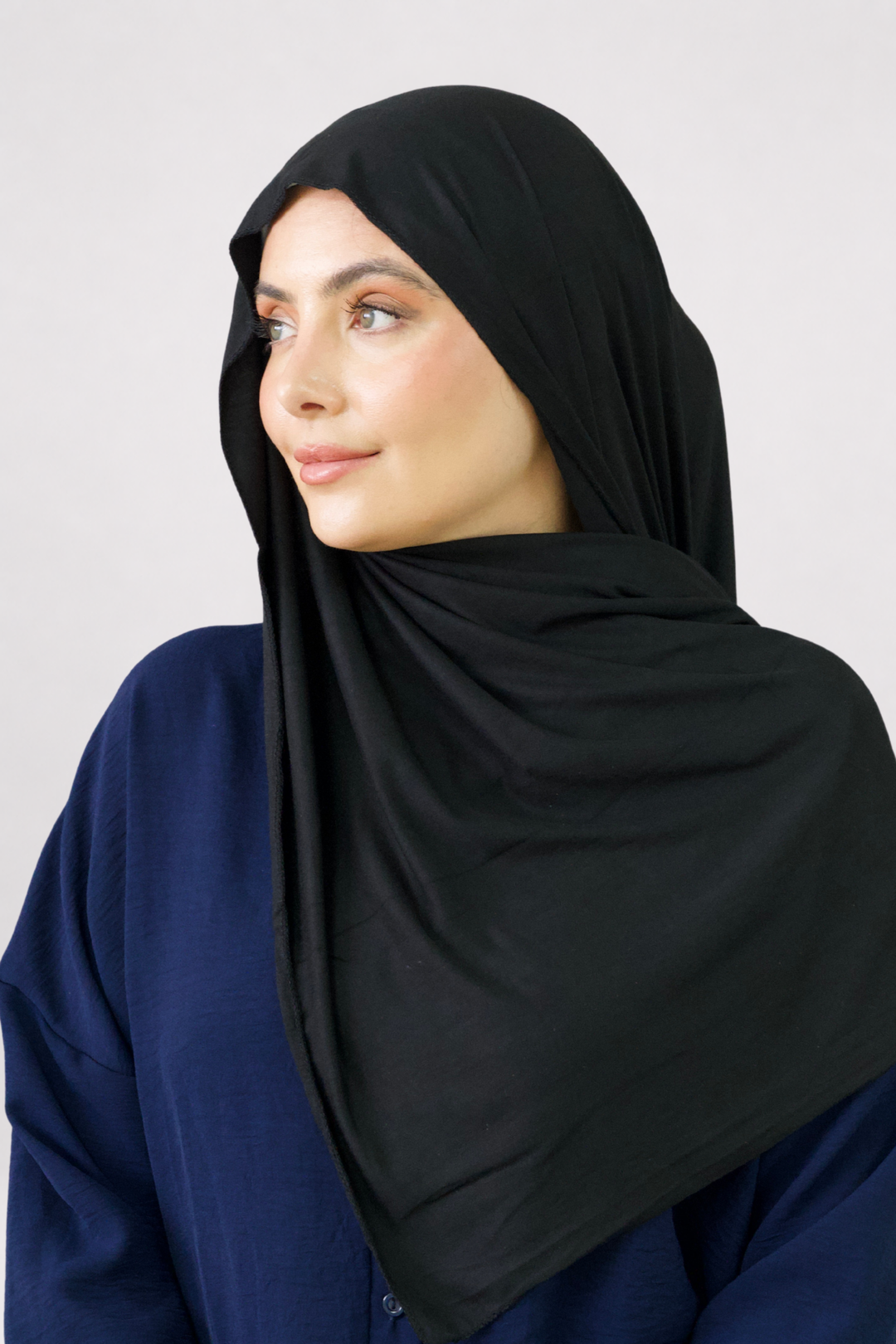 Black Emirati Jersey Hijab