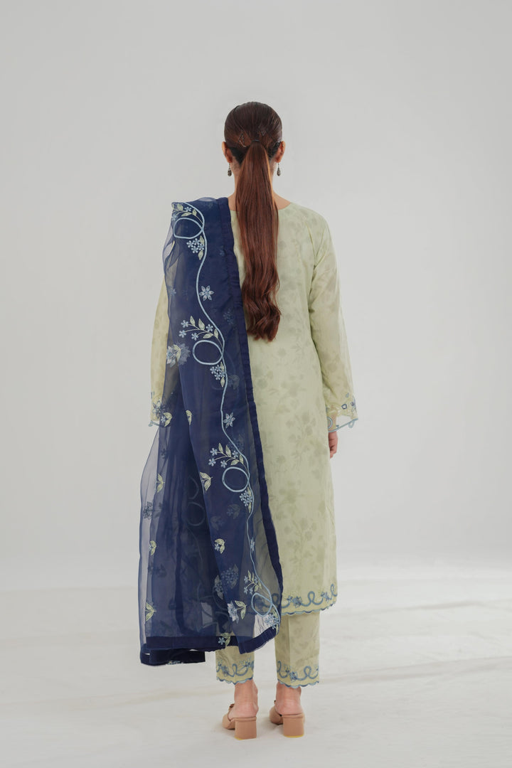 Ethnic Fluer - Cross Stitch Embroidered Lawn Stitched