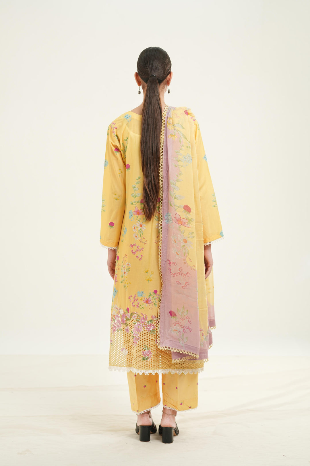 Evania Yellow - Afrozeh Haze Summer Edit '26 Stitched