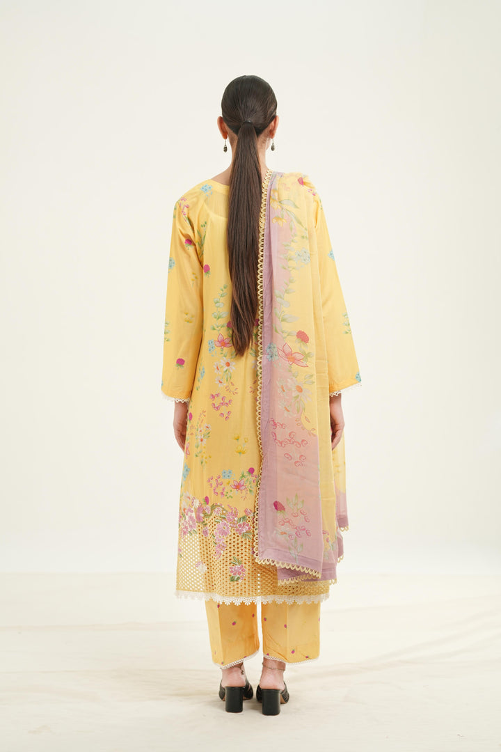 Evania Yellow - Afrozeh Haze Summer Edit '26 Stitched