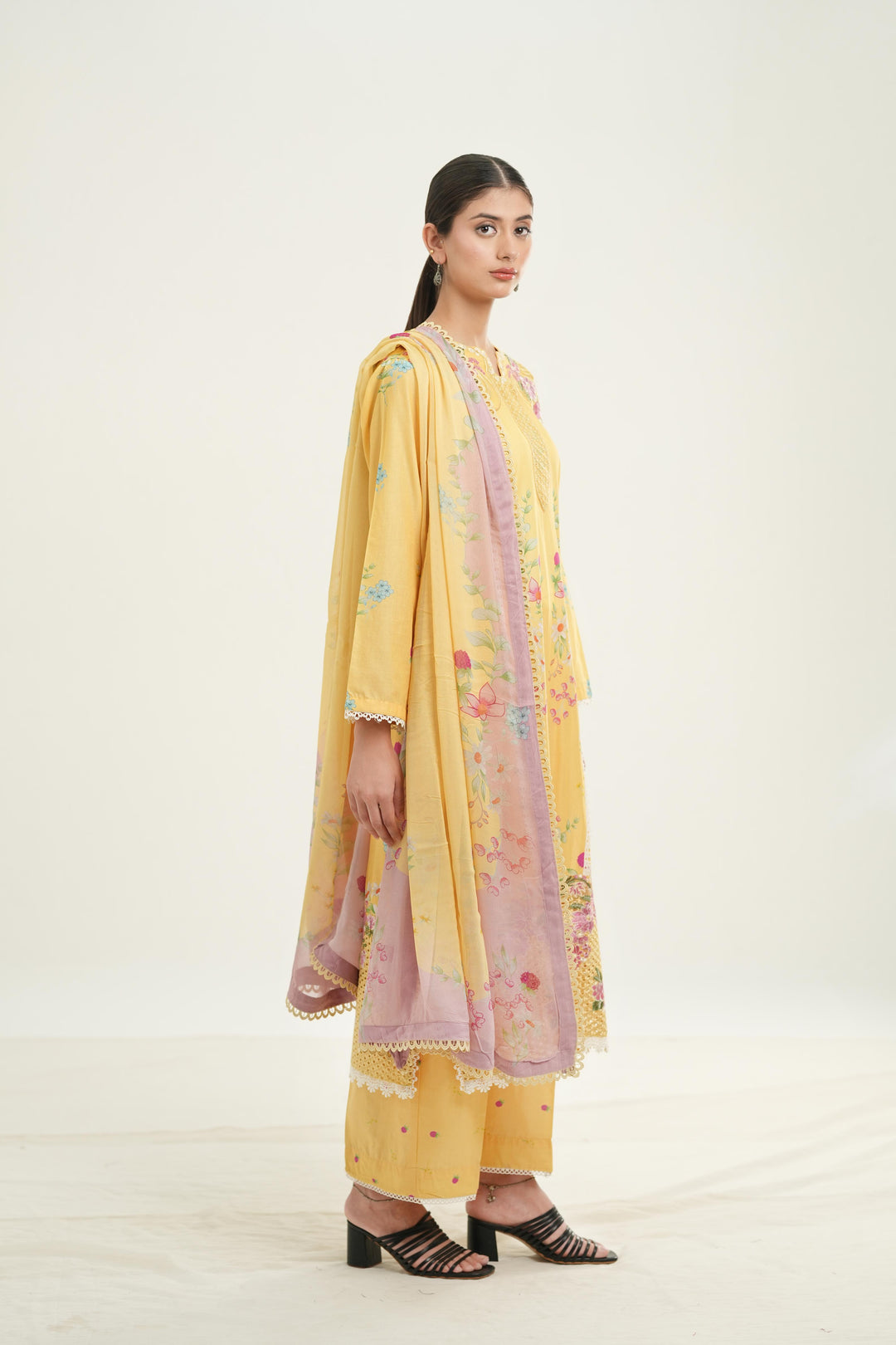 Evania Yellow - Afrozeh Haze Summer Edit '26 Stitched