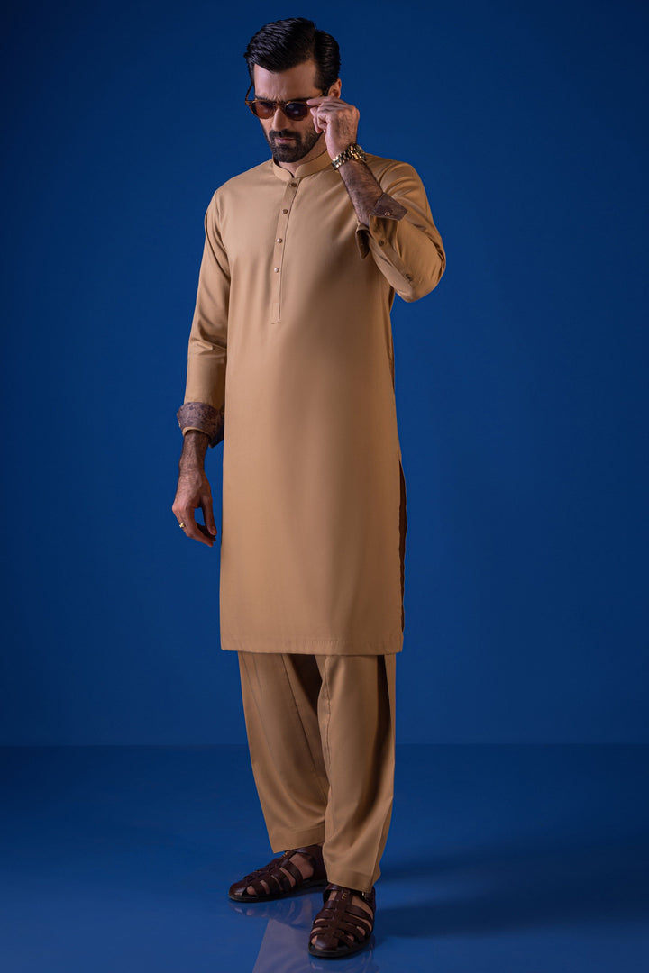 Cotton Khaki Shalwar Kameez - Cast & Crew
