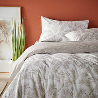 Vantona Essentials Range Serene Leaves Duvet Cover Set - Natural