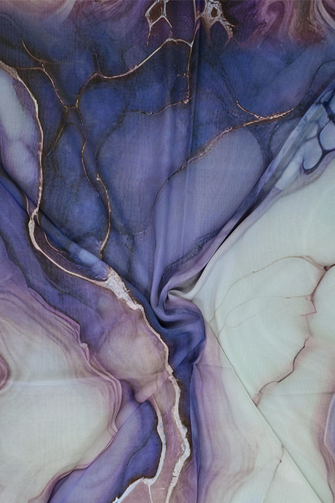 Stone Flow Purple Printed Hijab