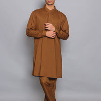 Basic Poly Viscose Breen Slim Fit Suit - Amir Adnan
