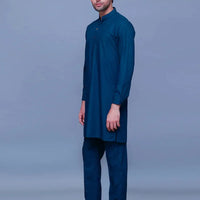 Basic Poly Viscose Reflecting Pond Slim Fit Suit - Amir Adnan