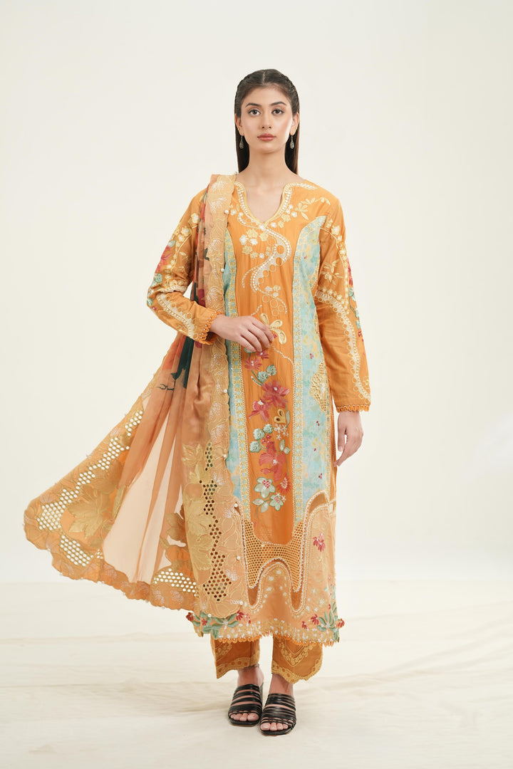 Leial - Afrozeh A Lawn '26 Stitched