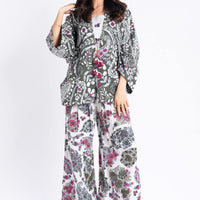 Printed Khaddar Off White Stitched Suit - Alkaram
