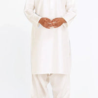 Blended White Inner Suit - J. Junaid Jamshed