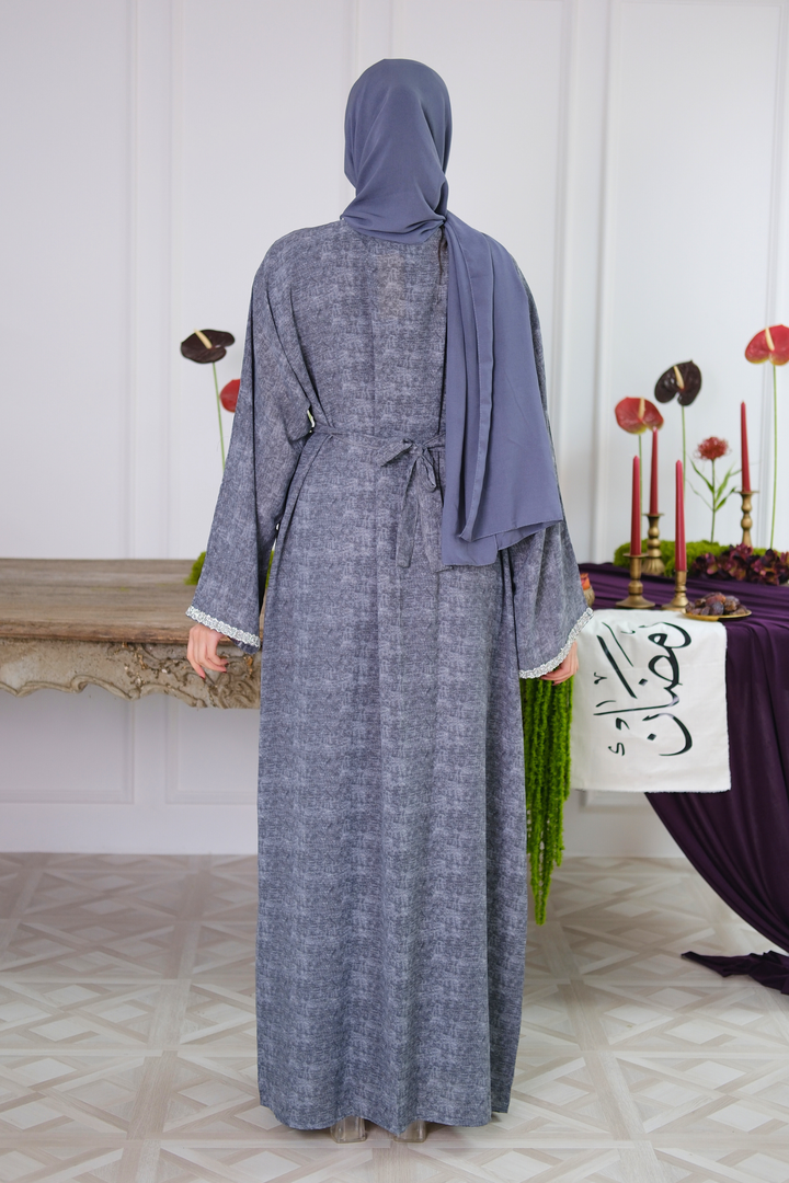 Ashen Drape Abaya
