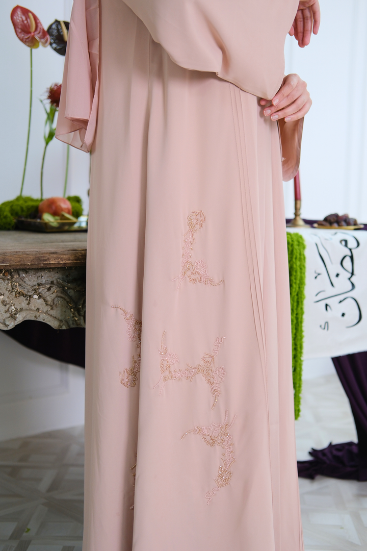 Rose Drape Abaya