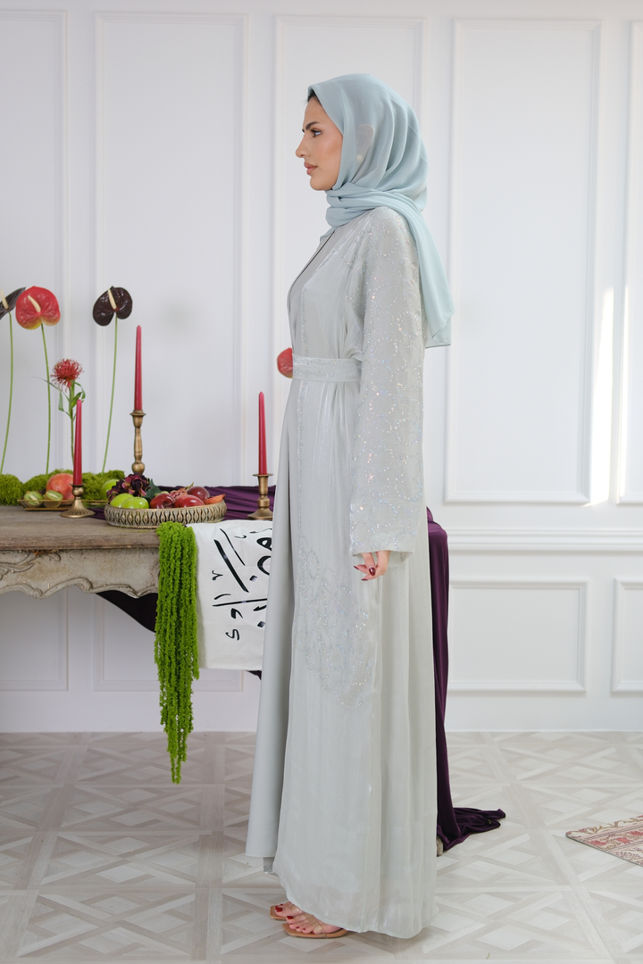 Sage Veil Abaya