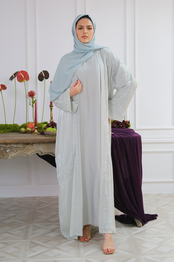 Sage Veil Abaya