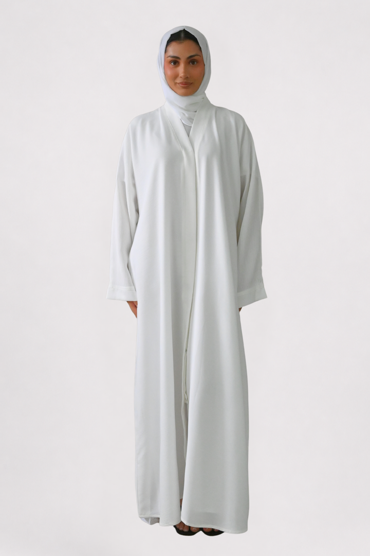 White Signature Abaya