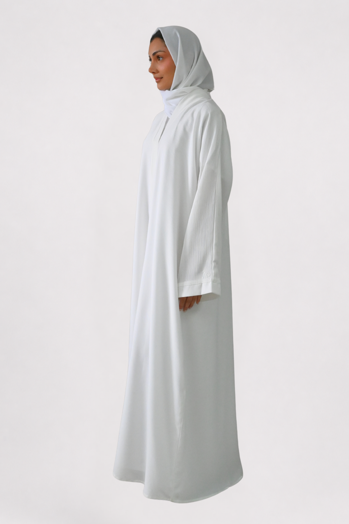 White Signature Abaya