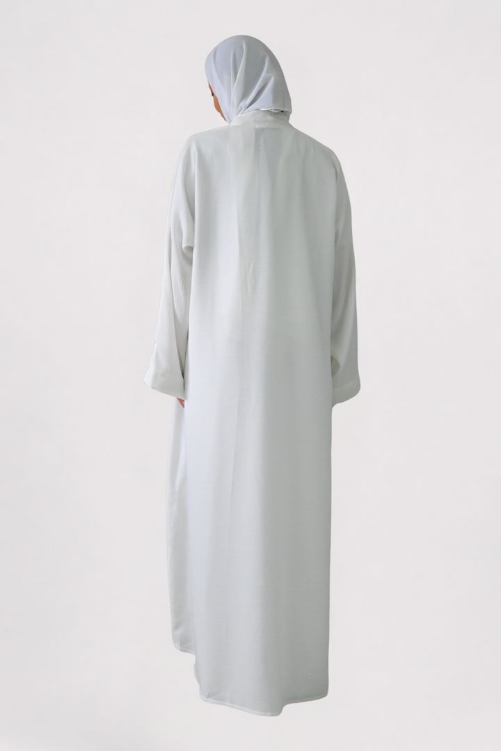 White Signature Abaya