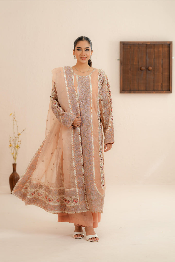 Hermit - Afrozeh La Fuchsia Stitched