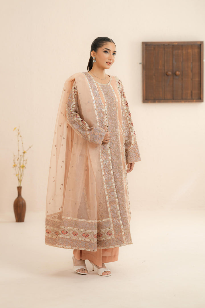 Hermit - Afrozeh La Fuchsia Stitched